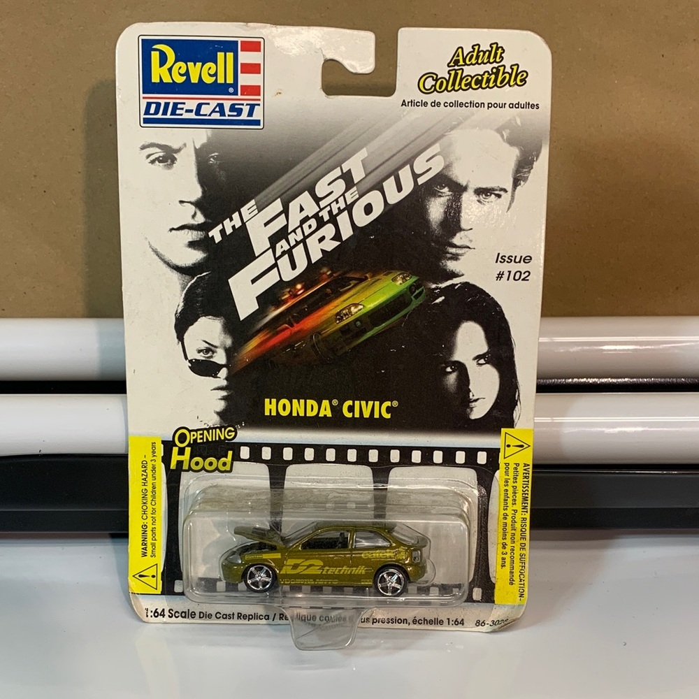 The Fast 💨 and the furious Revell Die-Cast Honda Civic Model - Green